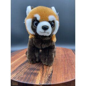 Plush Panda Animal Red Brown Animal Kingdom Collection NEW With Tag
